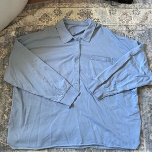 Aerie Take It Easy Popover Polo Shirt